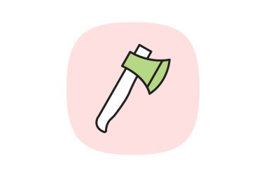 Axe, vektör, piksel mükemmel, illüstratör dosyası