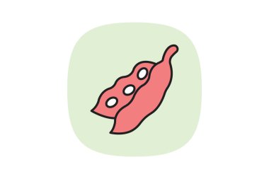 Soya fasulyesi, vektör, piksel mükemmel, çizer dosyası