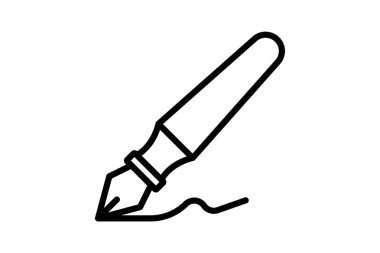 Kaligrafi kalem, vektör, piksel mükemmel, illüstratör dosyası