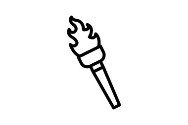 Ortaçağ Meşaleleri, vektör, piksel mükemmel, illüstratör dosyası