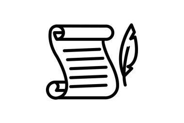 Asma Kaydırma, vektör, piksel mükemmel, illüstratör dosyası