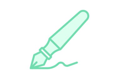 Kaligrafi kalem, vektör, piksel mükemmel, illüstratör dosyası