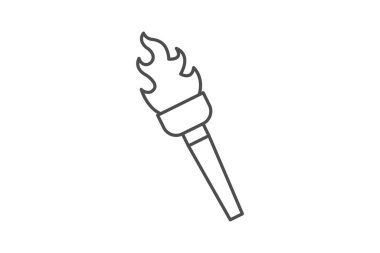 Ortaçağ Meşaleleri, vektör, piksel mükemmel, illüstratör dosyası