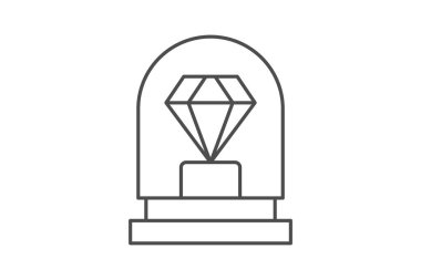 Elmas Müzesi, vektör, piksel mükemmel, illüstratör dosyası