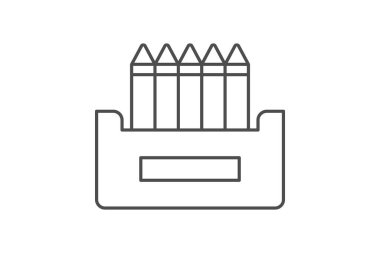 Boya kalemleri, vektör, piksel mükemmel, illüstratör dosyası