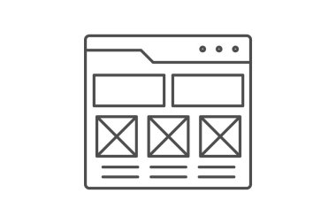 Tel çerçeve Mockup, vektör, piksel mükemmel, illüstratör dosyası