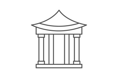 Temalı Sanat Pavyonu, vektör, piksel mükemmel, illüstratör dosyası