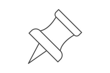 Pin, vektör, piksel mükemmel, illüstratör dosyasına bas