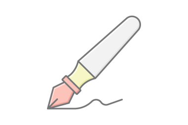 Kaligrafi kalem, vektör, piksel mükemmel, illüstratör dosyası