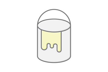 Boya Kovası, vektör, piksel mükemmel, illüstratör dosyası