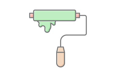 Boya silindiri, vektör, piksel mükemmel, illüstratör dosyası
