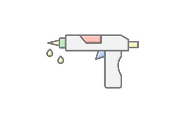 Yapıştırıcı Silahı, vektör, piksel mükemmel, illüstratör dosyası