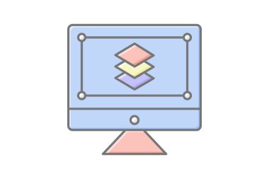 Katmanlar, vektör, piksel mükemmel, illüstratör dosyası