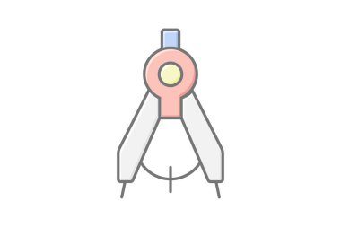 Pusula, vektör, piksel mükemmel, illüstratör dosyası çiziliyor