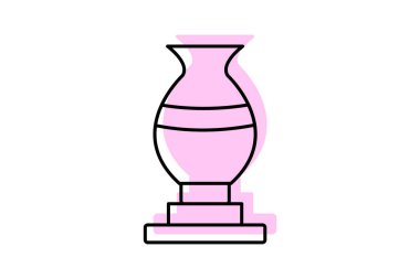 Seramik çömlek, vektör, piksel mükemmel, illüstratör dosyası