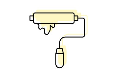 Boya silindiri, vektör, piksel mükemmel, illüstratör dosyası