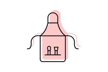 Önlük, vektör, piksel mükemmel, illüstratör dosyası