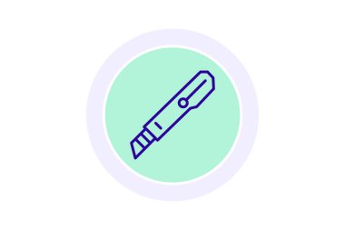 Kağıt Bıçak, vektör, piksel mükemmel, illüstratör dosyası