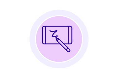 Dijital çizim defteri, vektör, piksel mükemmel, illüstratör dosyası