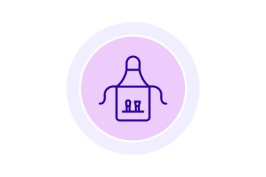 Önlük, vektör, piksel mükemmel, illüstratör dosyası