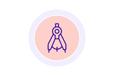 Pusula, vektör, piksel mükemmel, illüstratör dosyası çiziliyor