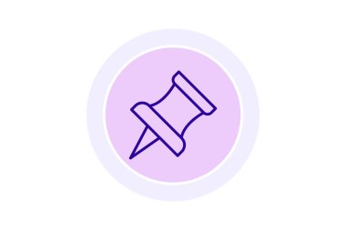 Pin, vektör, piksel mükemmel, illüstratör dosyasına bas