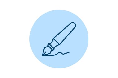 Kaligrafi kalem, vektör, piksel mükemmel, illüstratör dosyası