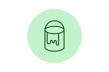 Boya Kovası, vektör, piksel mükemmel, illüstratör dosyası