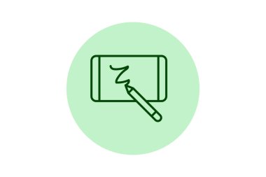 Dijital çizim defteri, vektör, piksel mükemmel, illüstratör dosyası