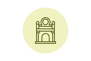 Müzeye giriş, vektör, piksel mükemmel, illüstratör dosyası