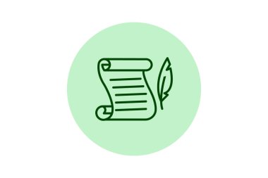 Asma Kaydırma, vektör, piksel mükemmel, illüstratör dosyası