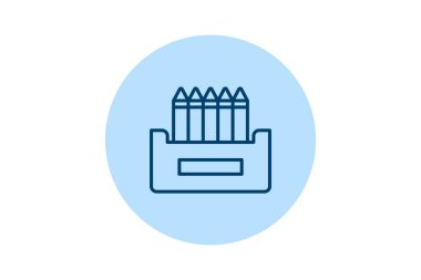 Boya kalemleri, vektör, piksel mükemmel, illüstratör dosyası