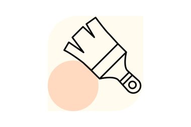 Boya fırçası, vektör, piksel mükemmel, illüstratör dosyası