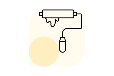 Boya silindiri, vektör, piksel mükemmel, illüstratör dosyası