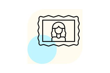 Portre Çerçeve, vektör, piksel mükemmel, illüstratör dosyası