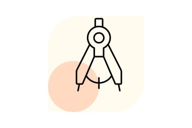 Pusula, vektör, piksel mükemmel, illüstratör dosyası çiziliyor