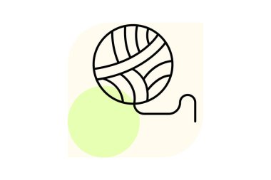 Tekstil Fiber Sanatı, vektör, piksel mükemmel, illüstratör dosyası