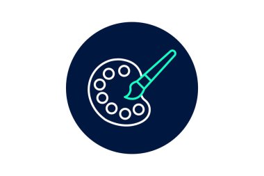 Akrilik Palet, vektör, piksel mükemmel, illüstratör dosyası