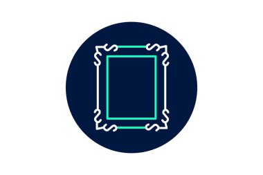 Barok Çerçeve, vektör, piksel mükemmel, illüstratör dosyası