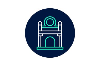 Müzeye giriş, vektör, piksel mükemmel, illüstratör dosyası