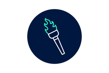 Ortaçağ Meşaleleri, vektör, piksel mükemmel, illüstratör dosyası