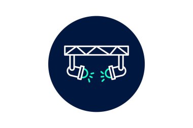 Galeri Spotlight, vektör, piksel mükemmel, illüstratör dosyası