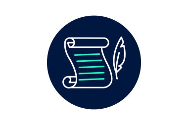 Asma Kaydırma, vektör, piksel mükemmel, illüstratör dosyası