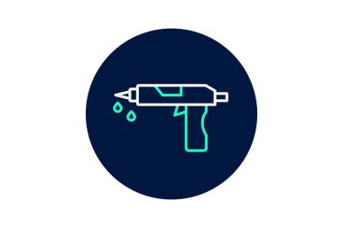 Yapıştırıcı Silahı, vektör, piksel mükemmel, illüstratör dosyası