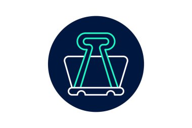 Kağıt Kıskaç, vektör, piksel mükemmel, illüstratör dosyası