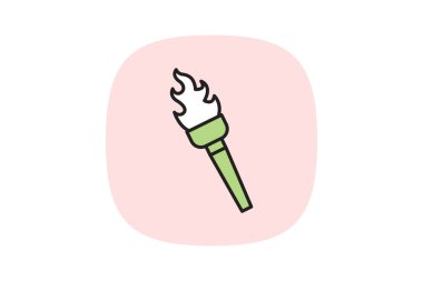 Ortaçağ Meşaleleri, vektör, piksel mükemmel, illüstratör dosyası