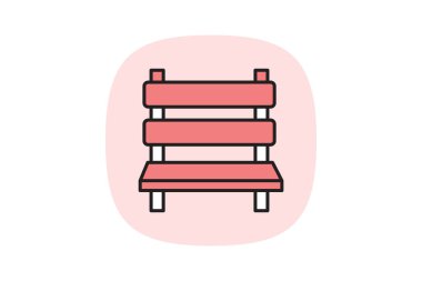 Galeri benç, vektör, piksel mükemmel, illüstratör dosyası