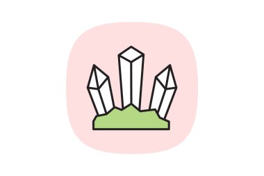 Mineral, vektör, piksel mükemmel, çizer dosyası