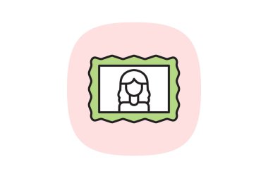 Portre Çerçeve, vektör, piksel mükemmel, illüstratör dosyası