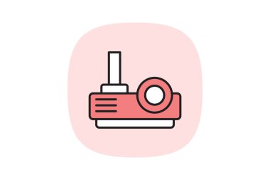 Video Sanat Projeksiyonu, vektör, piksel mükemmel, illüstratör dosyası